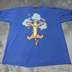 VTG 90s‎ Winnie The Pooh Womans Tigget Double Sided Tshirt Size 14W/16W 23x26.5